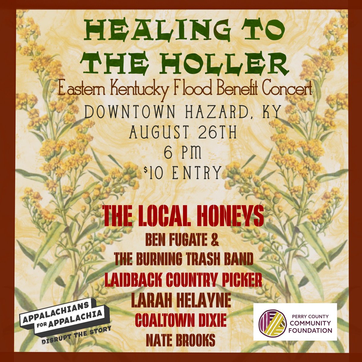 facts_perry's tweet photo. 🚨🚨BIG ANNOUNCEMENT🚨🚨 Join us for an Eastern Kentucky Flood Relief concert in downtown Hazard on August 26th! We've got a whole lotta good tunes for ya and good times to be had. All proceeds go to Eastern Kentucky flood relief assistance! The entry fee is 10$, cmon down🤠🪕 https://t.co/XqmdnxYL93