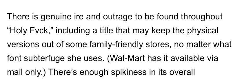 demirealupdate's tweet photo. .@ddlovato makes history once again as the first artist from their generation to have an album banned from "family-friendly stores" because #HOLYFVCK is considered an outrageous title. 

In the USA, "family-friendly stores" can only sale assault rifles to teenagers. https://t.co/QDCc4cDQ5J