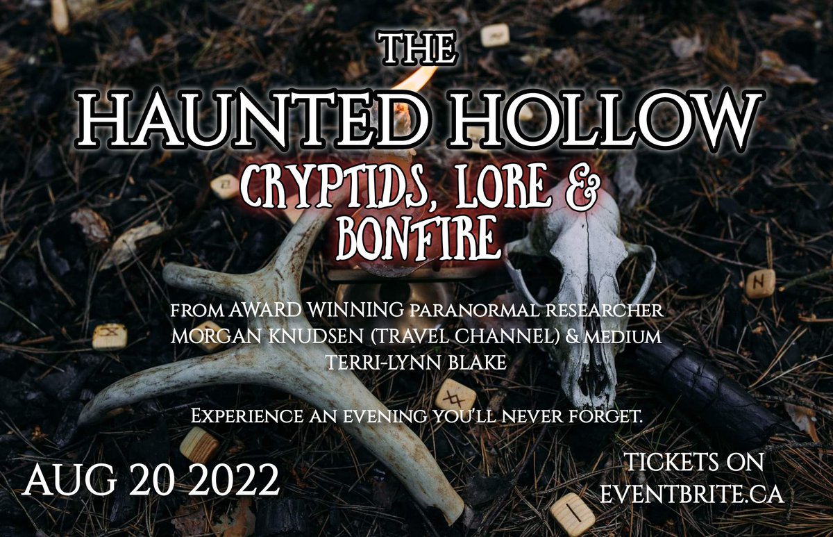 Getting ready for tomorrow's event, THE HAUNTED HOLLOW: CRYPTIDS,  LORE & BONFIRE! A few tickets left on eventbrite.ca

#alberta #Millet #edmonton #Leduc #cryptid #cryptozoology #dogman #Calgary #reddeeralberta #paranormal