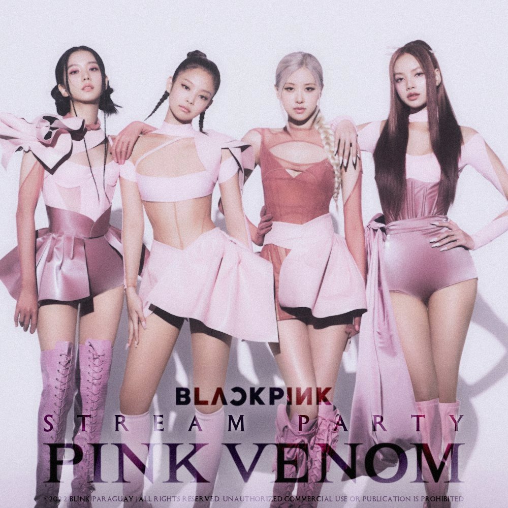 🔥PINK VENOM RELEASE🔥
..........[STREAM PARTY]..........

Celebrando el lanzamiento de #PINKVENOM, hemos organizado un STREAM PARTY en colaboración a otros fandoms vía Spotify.🤩

– Inicia el viernes 19/08 desde las 18hs. Terminando el día domingo 21/08 a las 18hs.