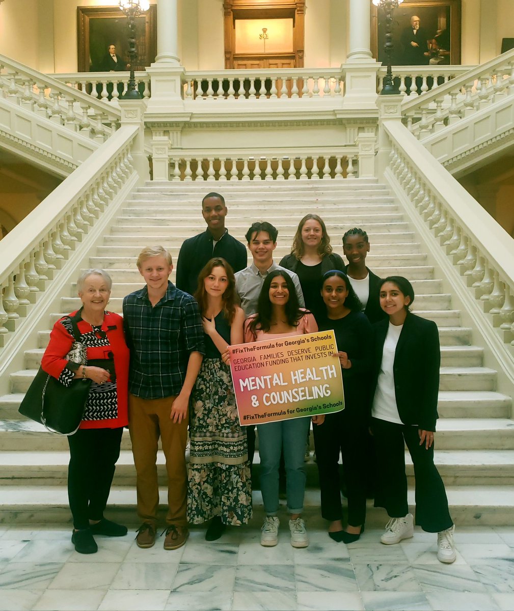 We're out here speaking up for Georgia to transform our school funding formula! We're one of only 5 states that doesn't fund children living in poverty - impacting 500,000 young people.

In November's elections, voters can speak up for our future, too. We'll be back!