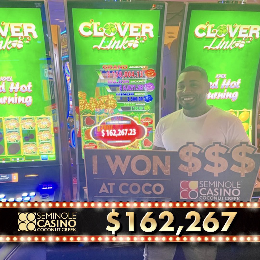 CasinoCoco's tweet photo. Found the lucky Clover! ๐ The best way to start the weekend with a $162,267.23 JACKPOT on Clover Link, & just a $25 bet! Congratulations to one very happy winner! #OnlyAtCoco https://t.co/JMfuZad8sX