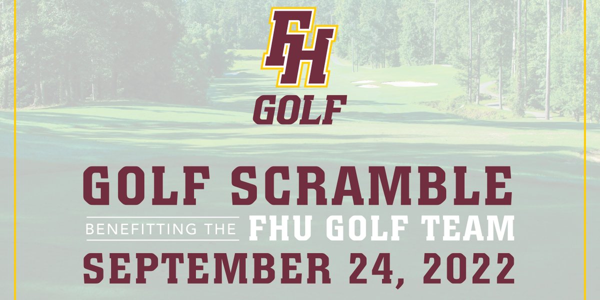 FHU's golf team invites golfers and sponsors to Chickasaw Golf Course in Henderson for the annual FHU Scramble Saturday, Sept. 24 at 9 a.m.
⛳ 🏌️ ⛳
See details at fhu.edu/news/fhu-golf-….
