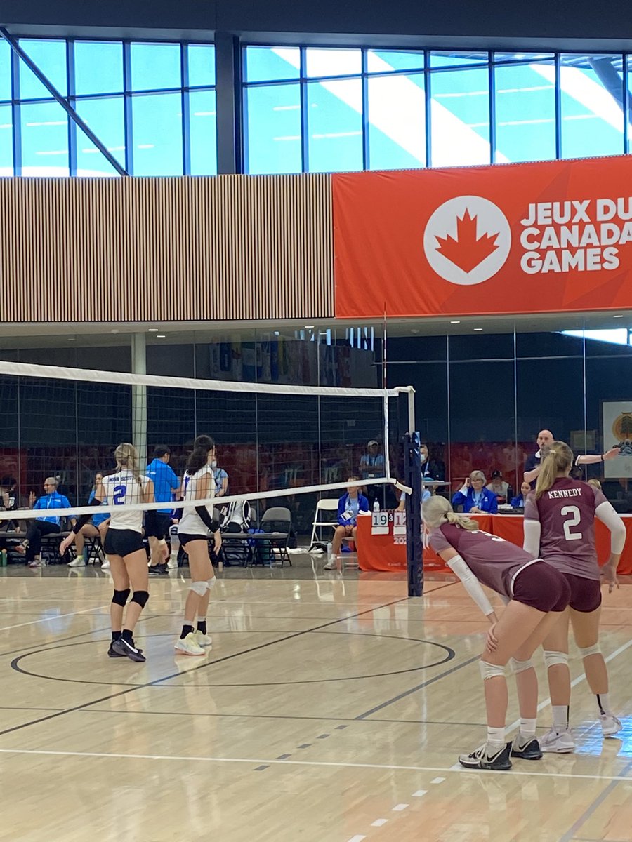 At the Canada games centre at Brock university Team NS leads 19 to 11 over Team NL in the 3 rd set.<a href="/teamnl/">TeamNL</a>