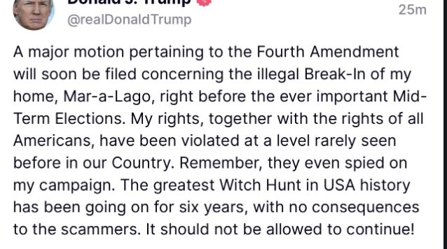 Wait until he finds out that #SCOTUS has made it virtually impossible to sue federal law enforcement officers for even egregious violations of the Fourth Amendment…
