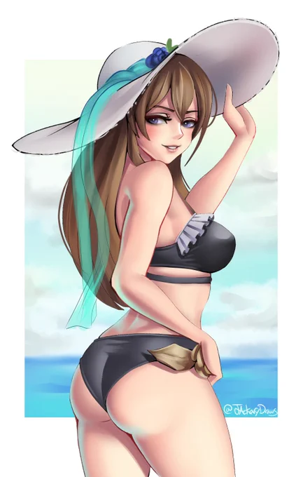 Day 8 of Posting a Summer Girl Every Day - Rosetta Granblue 