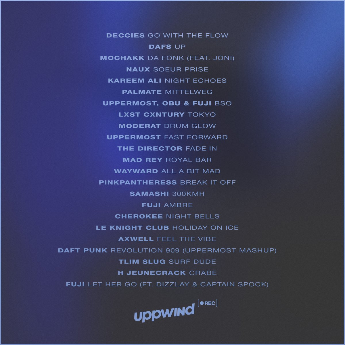 uppwindrec's tweet photo. The fourth episode of UppwindRec is a special one, Fūji &amp; Uppermost B2B in front of an intimate crowd. We're so excited to invite you one day, hopefully you'll be there with us. 💙 https://t.co/7Uj8uCwhFu https://t.co/pfdg2KzWqn