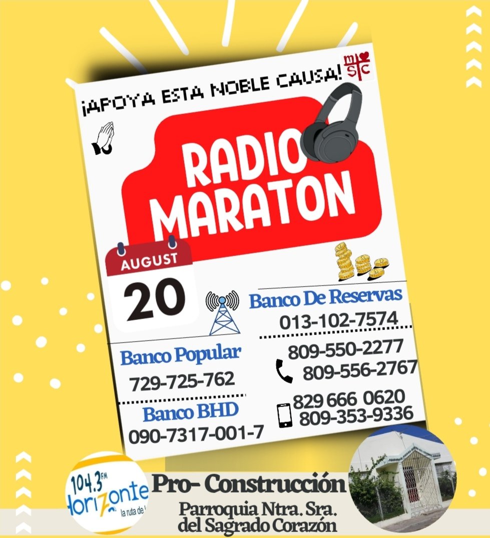 Horizonte104FM's tweet photo. Dios bendice al dador alegre 😁😁🙌🙌😇

Empieza a hacer desde ya tus donaciones para construir está Parroquia ⛪💪 @Horizonte104FM https://t.co/p5fvuKjhEL
