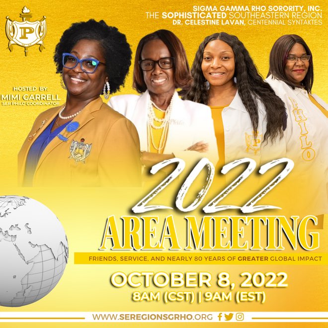 Join us at the 2022 Area Meeting! Registration will close one week before the specific Area Meeting date.
 
To purchase tickets, go to seregionsgrho.org/areameeting. *Please note that registration links will open August 19, 2022 at 9am(est)/8am(cst).*