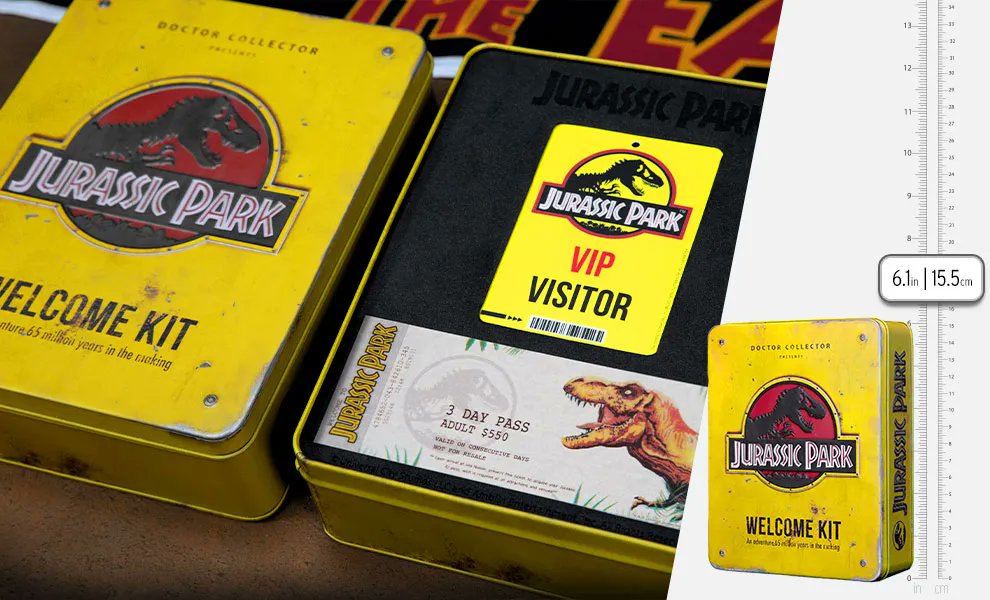 collectsideshow's tweet photo. Commemorate that dinosaur meet and greet with a Jurassic Park Welcome Kit! 

https://t.co/CwNsk2w3E7

@doctorcollector #Sideshow #FandomRewind #JurassicPark https://t.co/WvrosN3O8N