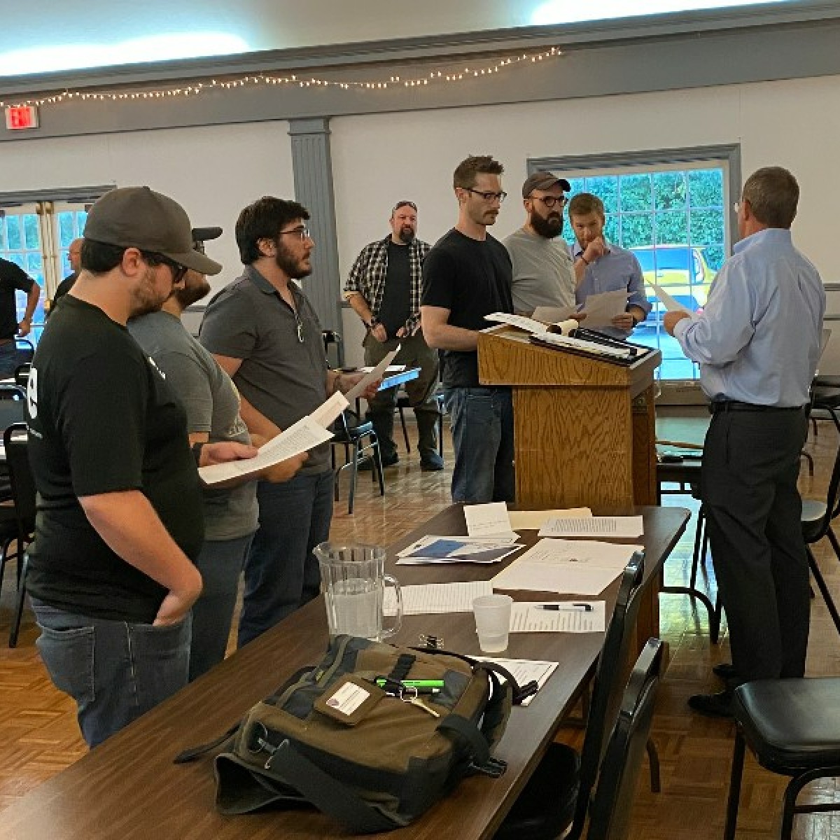 MidAmCarpenters's tweet image. Six new apprentices were initiated into #Local1027 last Thursday! Congratulations and welcome to a new beginning brothers! #UnionProud