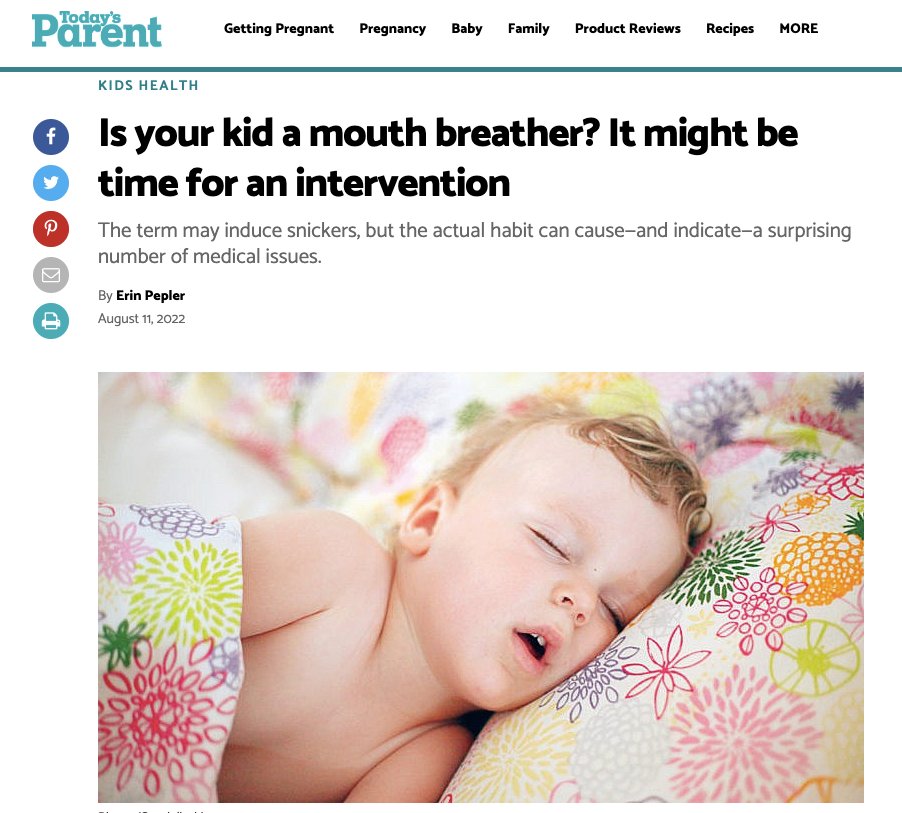 lambcreativeg's tweet photo. We're excited to see Dr. Mandeep Johal discuss why mouth breathing in kids is harmful in a recent article in @Todaysparent. Great information for parents!

To read the full article, click the link: https://t.co/zbVDxMU6GW 

#lambcreativegroup #clientlove #todaysparent https://t.co/mqD3v7Wk3e