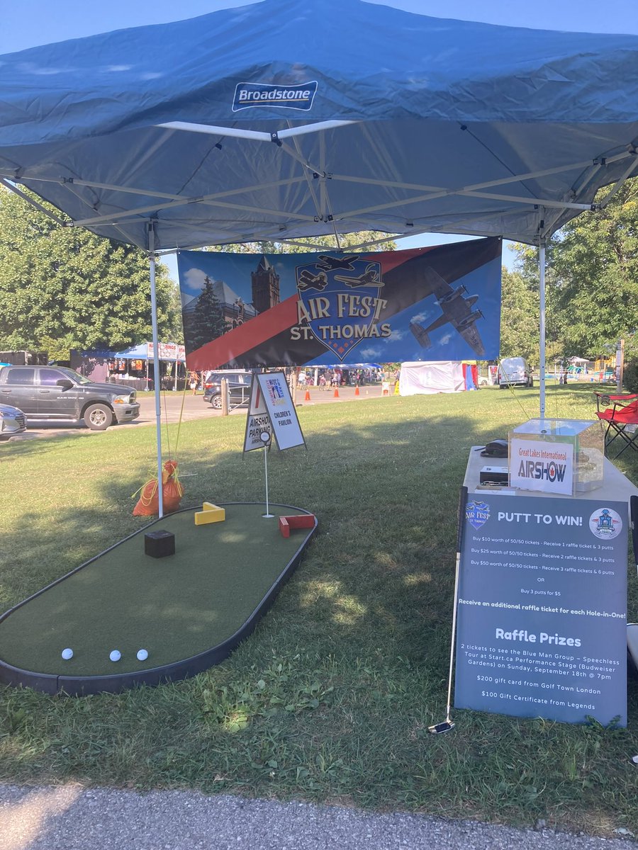 Join us at the Railway City Music and Arts Festival this weekend as we are selling our 50/50 tickets! If you buy a 50/50 ticket, you’ll also be entered into a draw for some awesome prizes! You will also get a chance to putt to win even more entries into the draw!

See you soon!