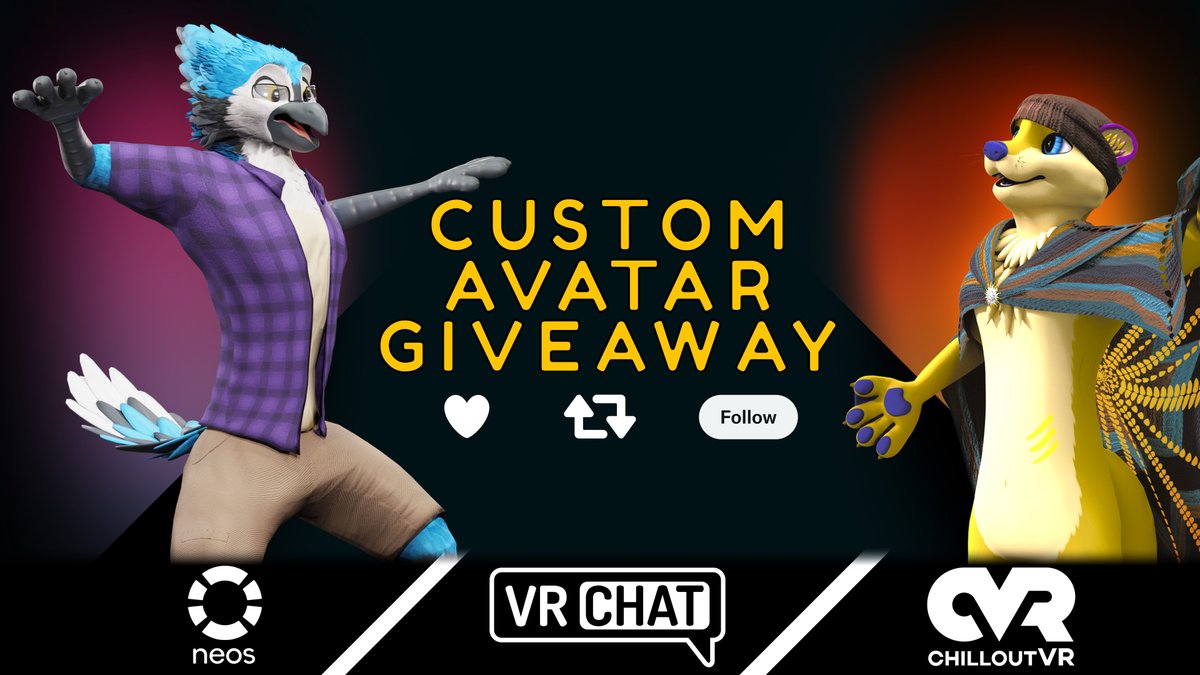 GhostCabbit's tweet image. Doing another model giveaway + auction!
Rules are simple: Reply with your ref, like, RT and follow to enter!
Winner will be picked this Sunday at 8PM PST.
Offering exports for all VR platforms!

Should you want to bid on a model slot, that's possible too!
furaffinity.net/view/48634986/