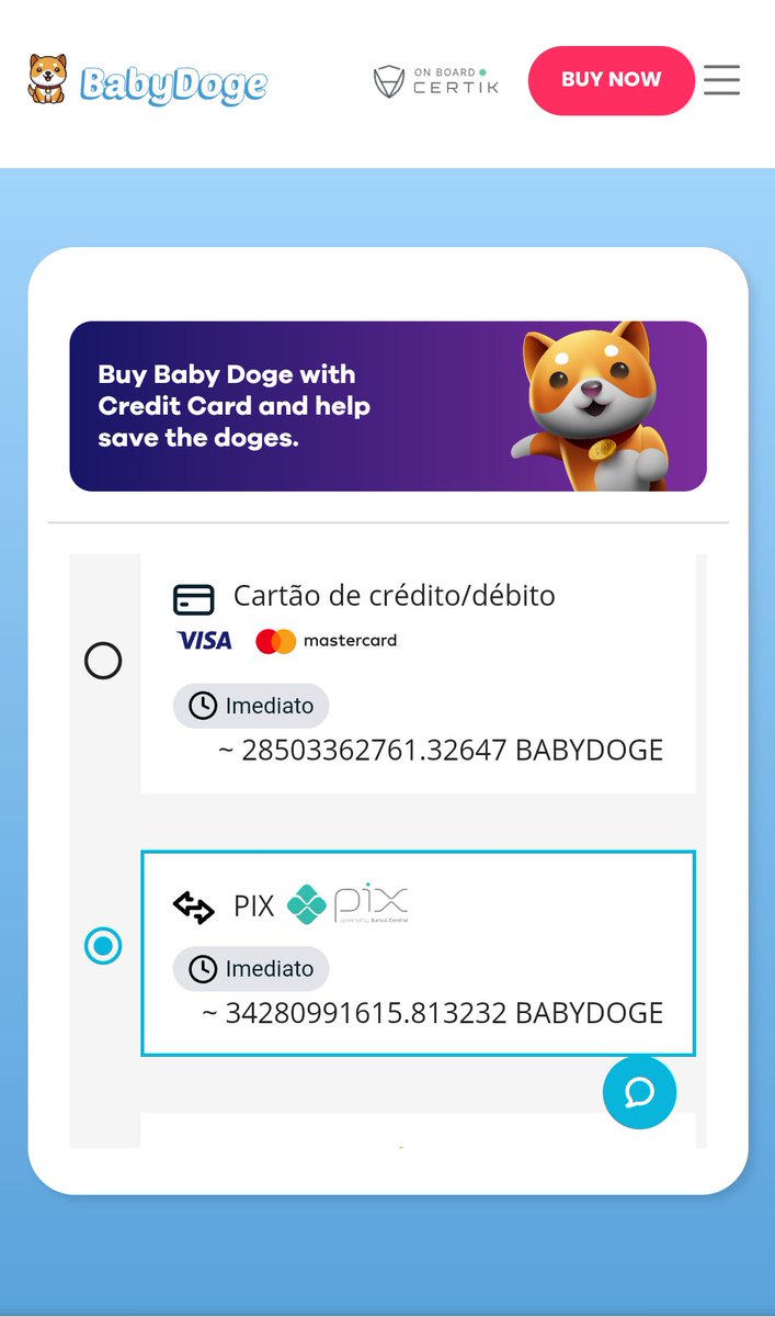 OkamuraRenato's tweet photo. #BabyDogeCoin #BabyDoge #BabyDogeSwap #Binance
Agora você compra com um simples Pix! Achei sensacional, simplesmente fantástico, agora não preciso mais comprar BNB em exchange é só fazer um Pix, só falta agora a Block Chain da BabyDogeChain.🌕🇧🇷🚀🌕🇧🇷🚀🌕🇧🇷🚀 https://t.co/BFAzirsX8Y