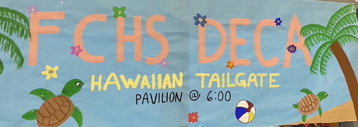 MrsCMacAllaster's tweet photo. DECA tailgate tonight for Hawaiian Out! Go Dawgs! ❤️🐾🖤 #chouse #FCHSConnect @ForsythCHS @fchsdeca @DrJoshLowe @FCCollegeCareer https://t.co/qcdJGEyvB3
