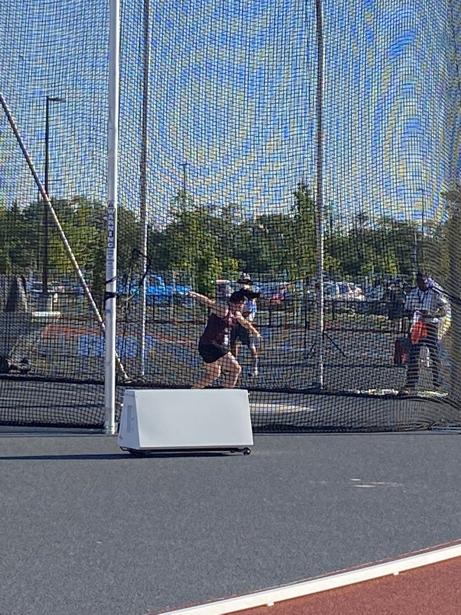 At Athletics Chenoa Gabriel throwing discus, great throw Chenoa.              Way to Go Team NL. <a href="/teamnl/">TeamNL</a>