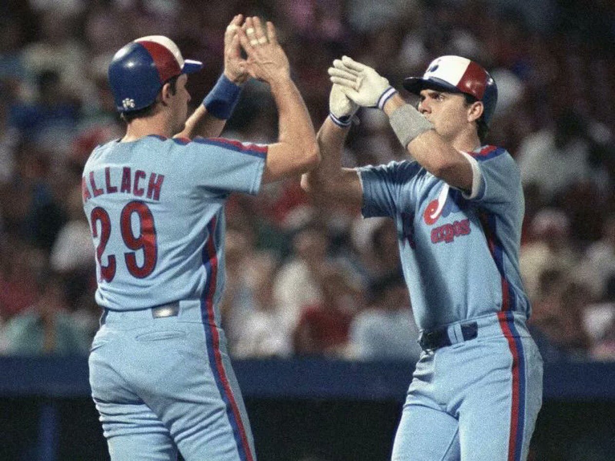 OldTimeHardball on X: Tim Wallach. Larry Walker. Montreal Expos powder  blues Baseball and mankind for the win  / X