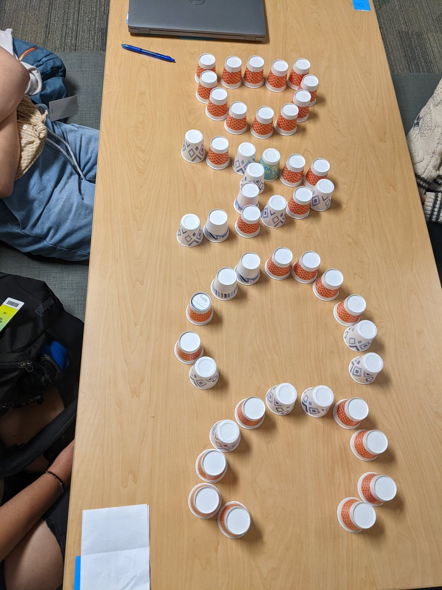 Team building activities with the juniors at orientation this week