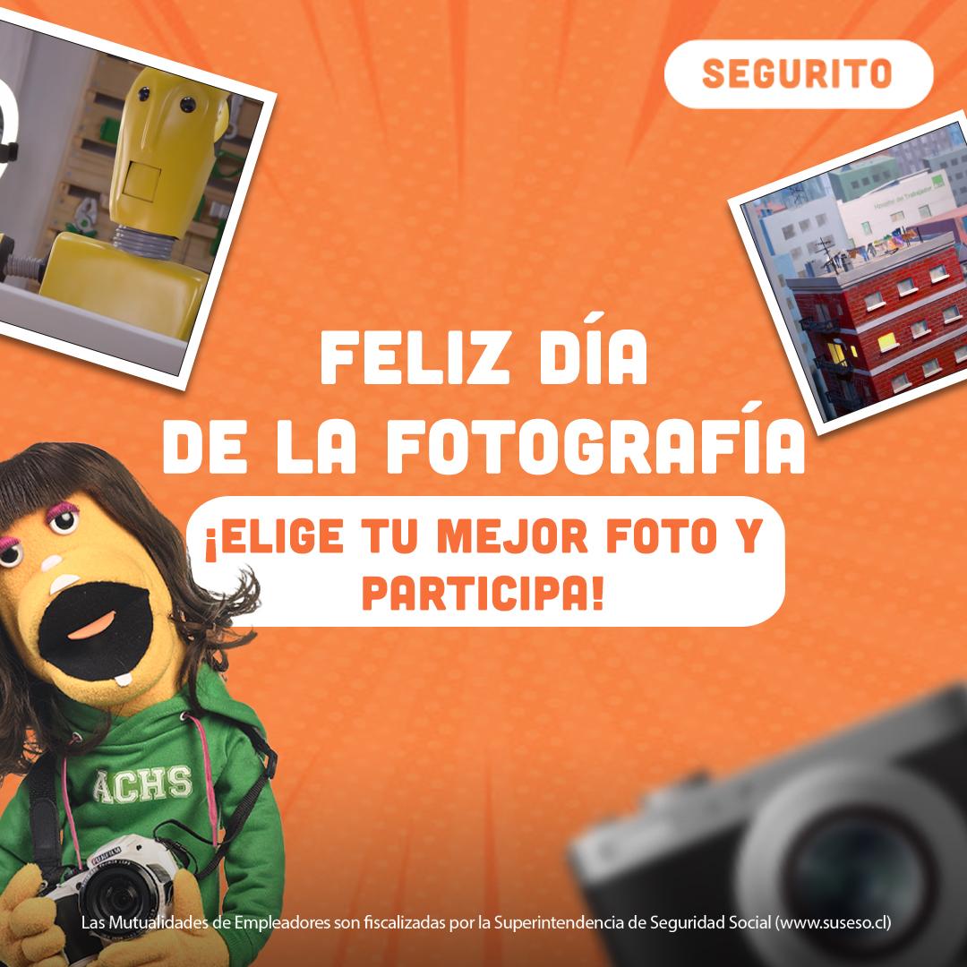 #Concurso ¿Te gusta tomar fotos? 👀 ¡Entonces hoy es tu día! 📸 Celebremos el Día de la Fotografía.
Sube tu foto a Instagram, etiquétame y participa por un peluche de Segurito y de Rita Socorro
Los ganadores serán publicados el 26 de agosto a las 17:00 en mi Instagram