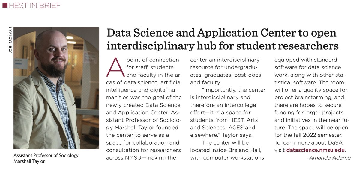 nmsuDaSA's tweet photo. As the @nmsu_HEST newsletter says, we are opening a physical research space for center-affiliated faculty, students, and staff! It'll be operational soon; more details to come! @nmsu @nmsu_arts_sci @nmsu_aces @nmsucob @CoresNmsu https://t.co/wSAZi0pmIL
