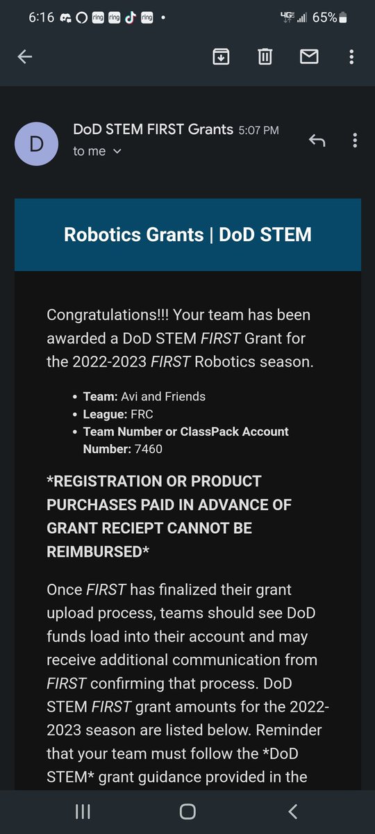 Sylvania STEM Center (@syl_stem) on Twitter photo Congratulations <a href="/frc7460/">Avi & Friends FRC 7460</a> on once again being sponsored by DOD! Once again you’ll represent us in #NorthwestOHSTEM <a href="/SylvaniaSchools/">Sylvania Schools</a> <a href="/OHEducation/">OH Dept of Ed and Workforce</a> <a href="/UToledoCoE/">UToledo Engineering</a> Congratulations <a href="/frc7460/">Avi & Friends FRC 7460</a> on once again being sponsored by DOD! Once again you’ll represent us in #NorthwestOHSTEM <a href="/SylvaniaSchools/">Sylvania Schools</a> <a href="/OHEducation/">OH Dept of Ed and Workforce</a> <a href="/UToledoCoE/">UToledo Engineering</a>