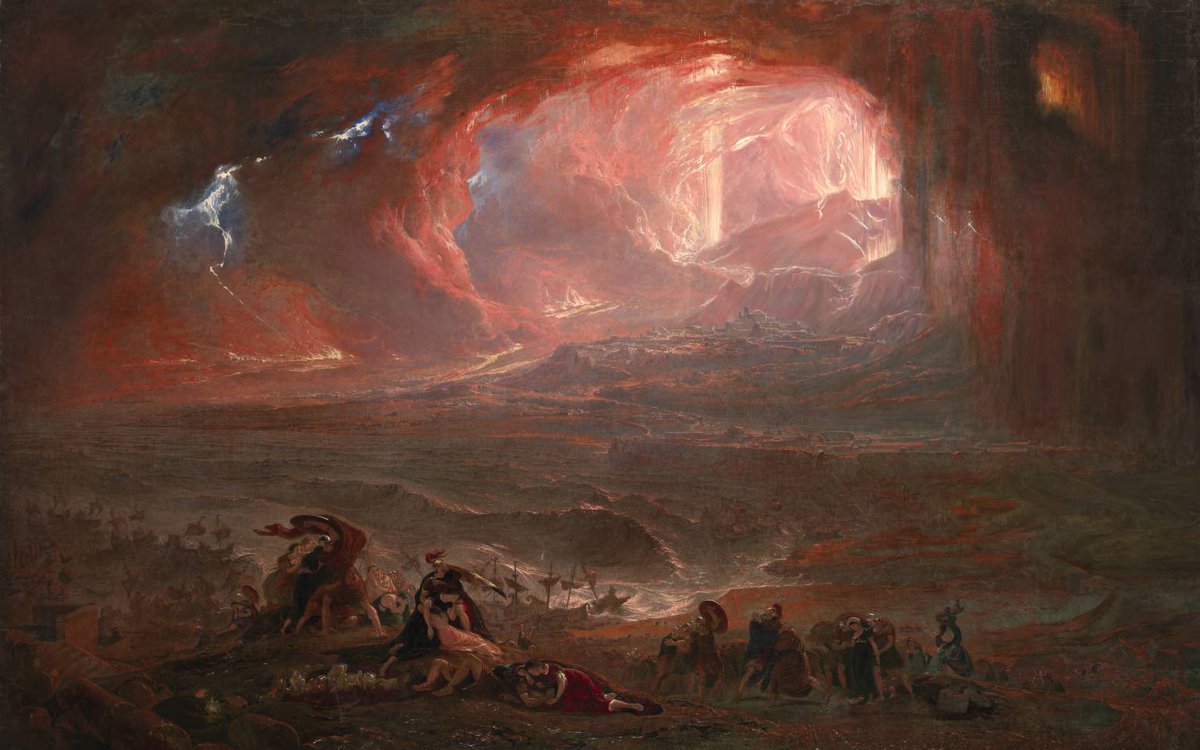 xe0_xeo's tweet image. Paintings by English Romantic Landscape artist John Martin