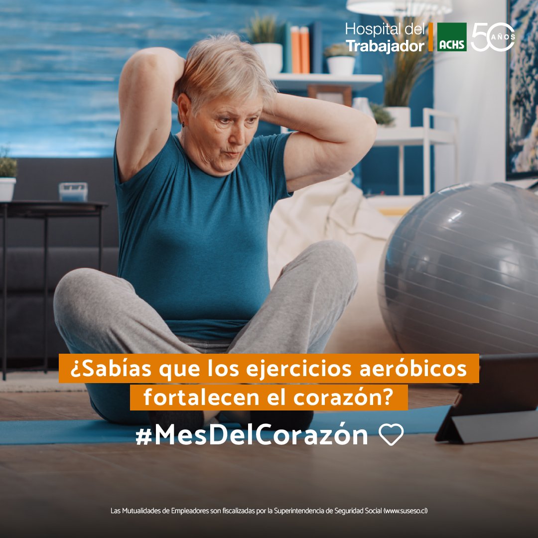 Caminar, trotar, correr, bailar y nadar, ayudan a tu corazón a bombear más sangre, esto lleva más oxígeno al cuerpo y hace que trabaje de forma más eficiente 

#EscuchaTuCorazón #HospitalDelTrabajador #MesDelCorazón #ACHS