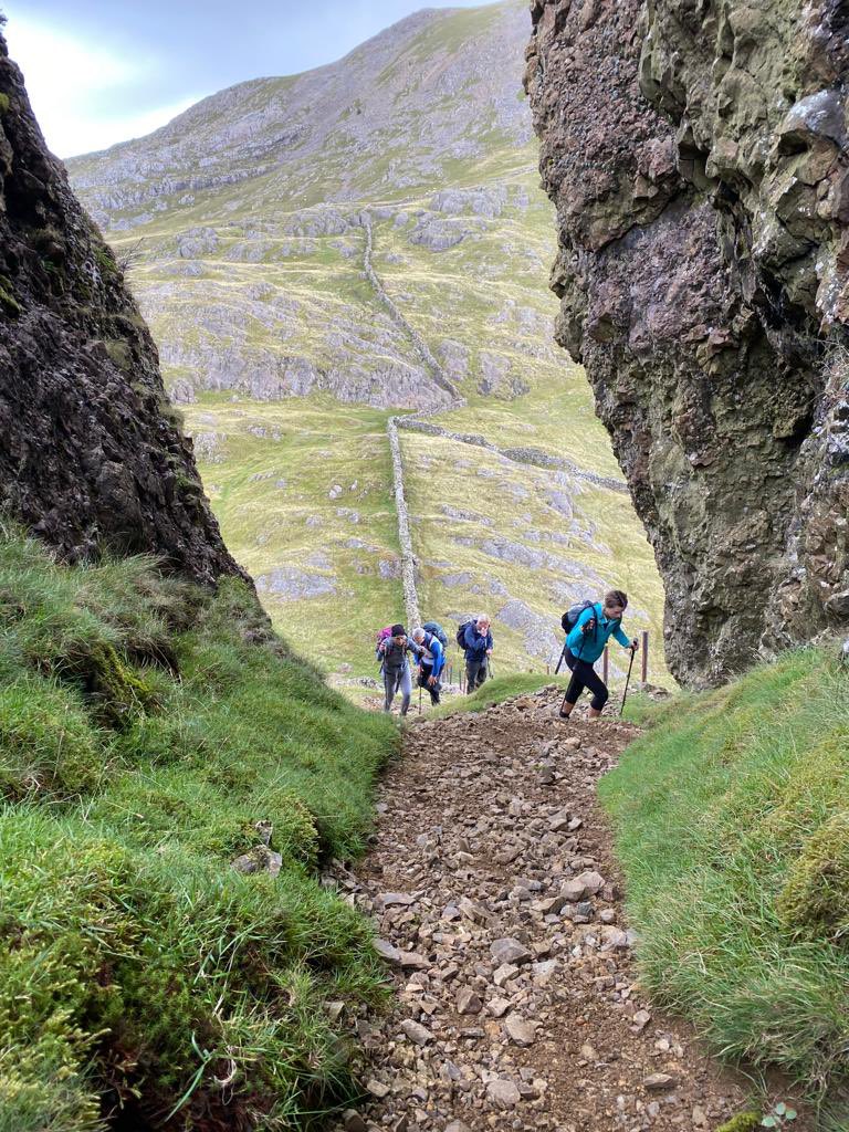 Day 2 - weather much better, spectacular views, but still an incredibly hard 12hrs climbing, exhausted #ketasjourney #mndassociation