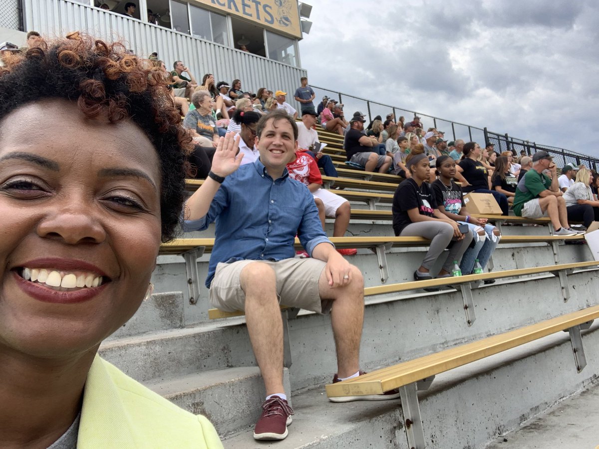 CSD58Supt's tweet photo. Yessss, the annual football Jamboree  featuring William Chrisman, Maryville, Raytown South, and the Center Yellowjackets! Friday fun! https://t.co/t9eL2j5zW8