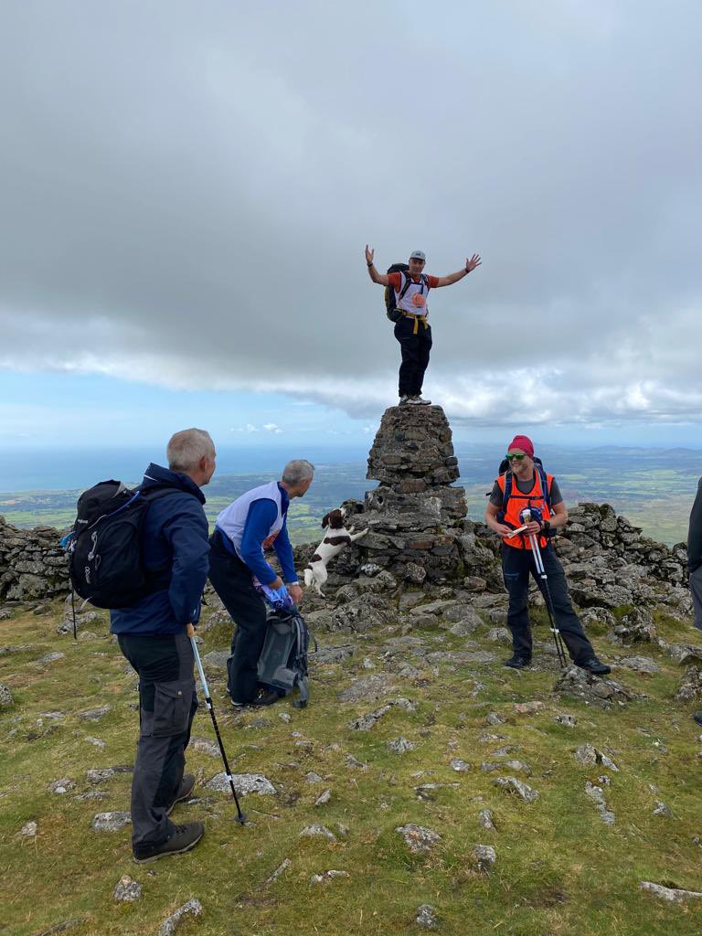 Day 2 of The 47 Peaks and joined by The Chairman of Accroll, the sponsor of Moel Hebog, Peak 18! Many thanks for joining us Dan, and your fantastic help &amp; support #ketasjourney #mndassociation