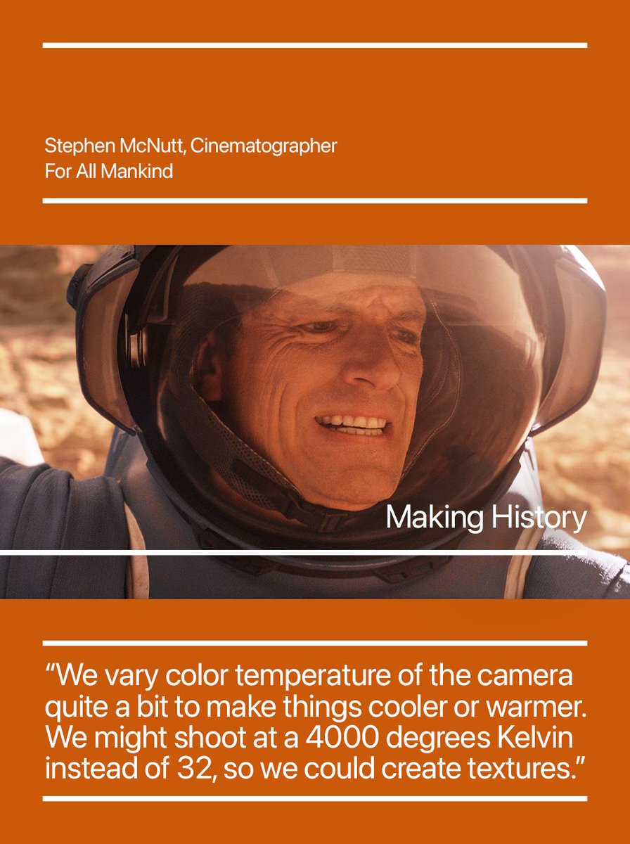 Landing on Mars was hard, but making it look real was the true test for the #ForAllMankind creators. Tap in to learn more. apple.co/for-all-mankind