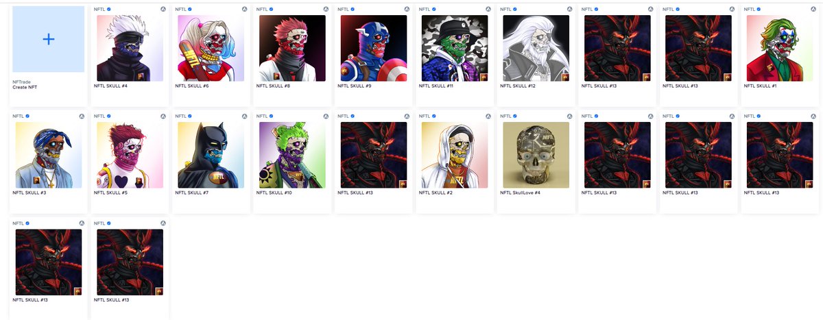 Do you want some NFT SKULL #13? 
That's too late they are mine now 😚😚
#NFTL