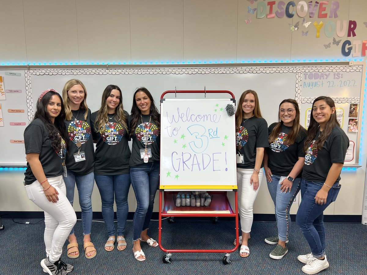 Our 3rd grade team at @CFISDPost is so excited for this school year! We are ready to welcome back our Post Patriots! #DiscoverYourGift