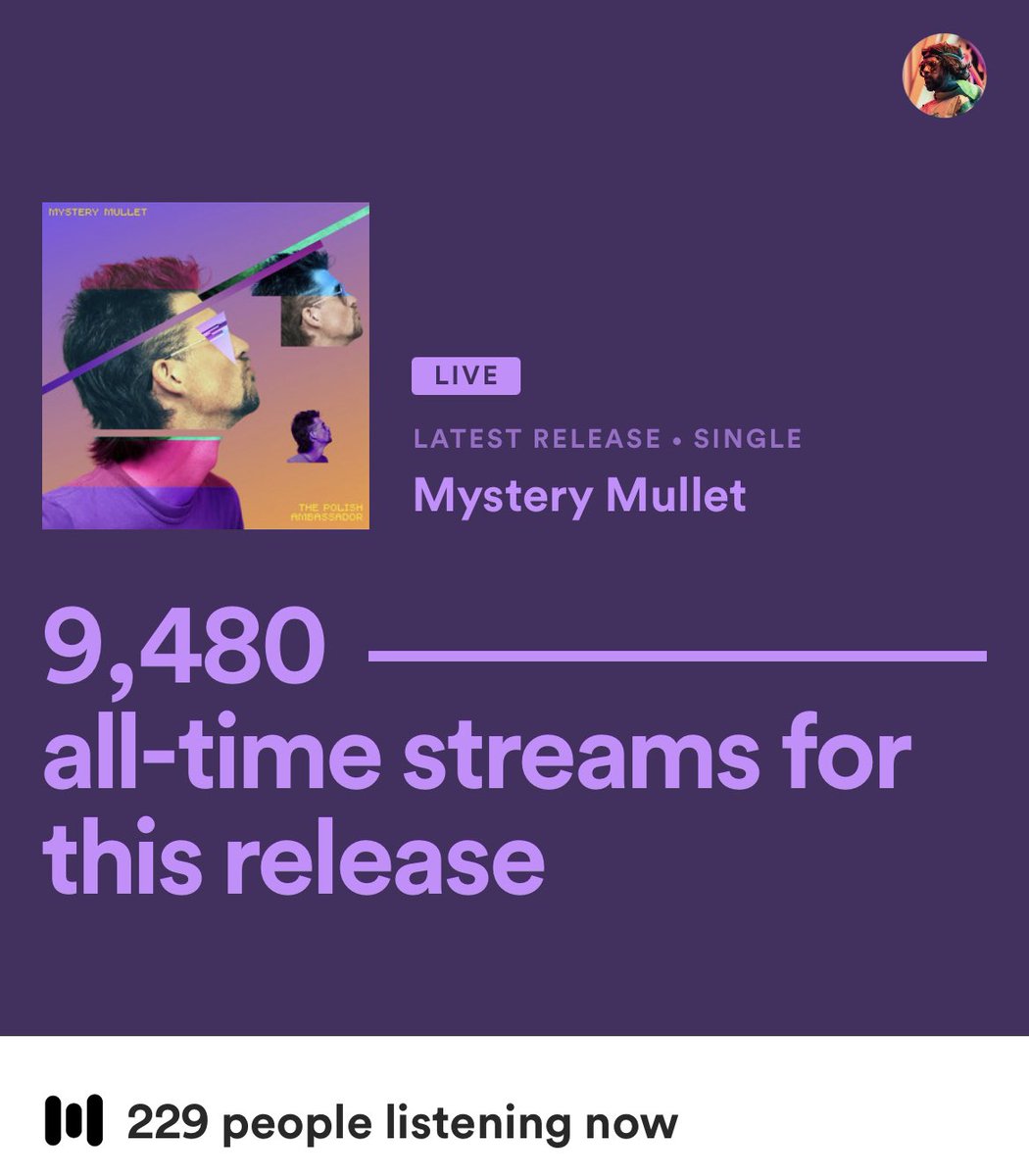 Now minting. Open edition. Mystery Mullet on @ourZORA Almost 10k plays in less than 24 hours on Spotify alone. Own a piece of Polish Ambassador history here. 

create.zora.co/editions/0x8c2…