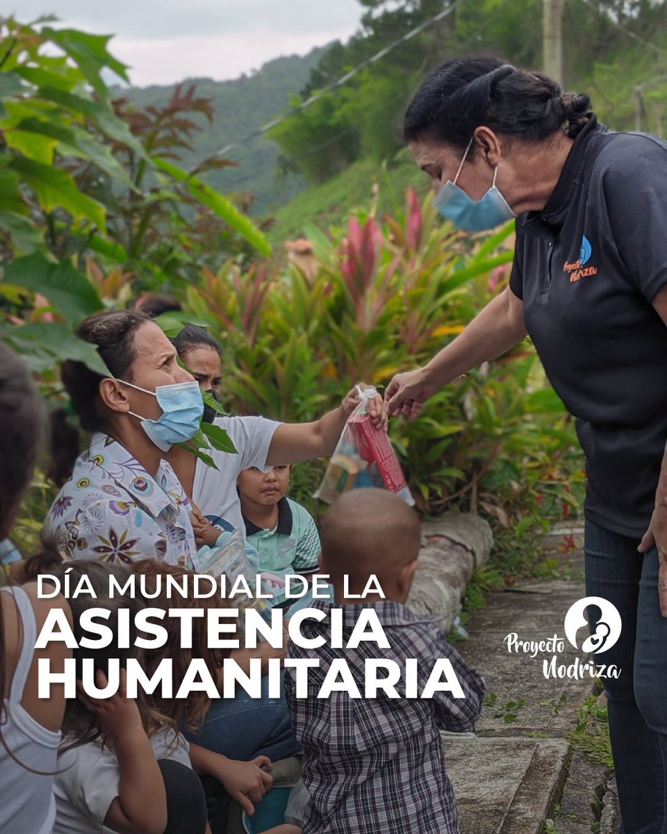 ProyectoNodriza's tweet photo. En #ProyectoNodriza conmemoramos la labor de cientos de voluntarios, los equipos de trabajo y las organizaciones aliadas que brindan asistencia a cientos de personas en estado de vulnerabilidad

#DiaMundialDeLaAsistenciaHumanitaria 
#CrecemosEnComunidad
#DíaHumanitario https://t.co/t5MZ9XHmKA