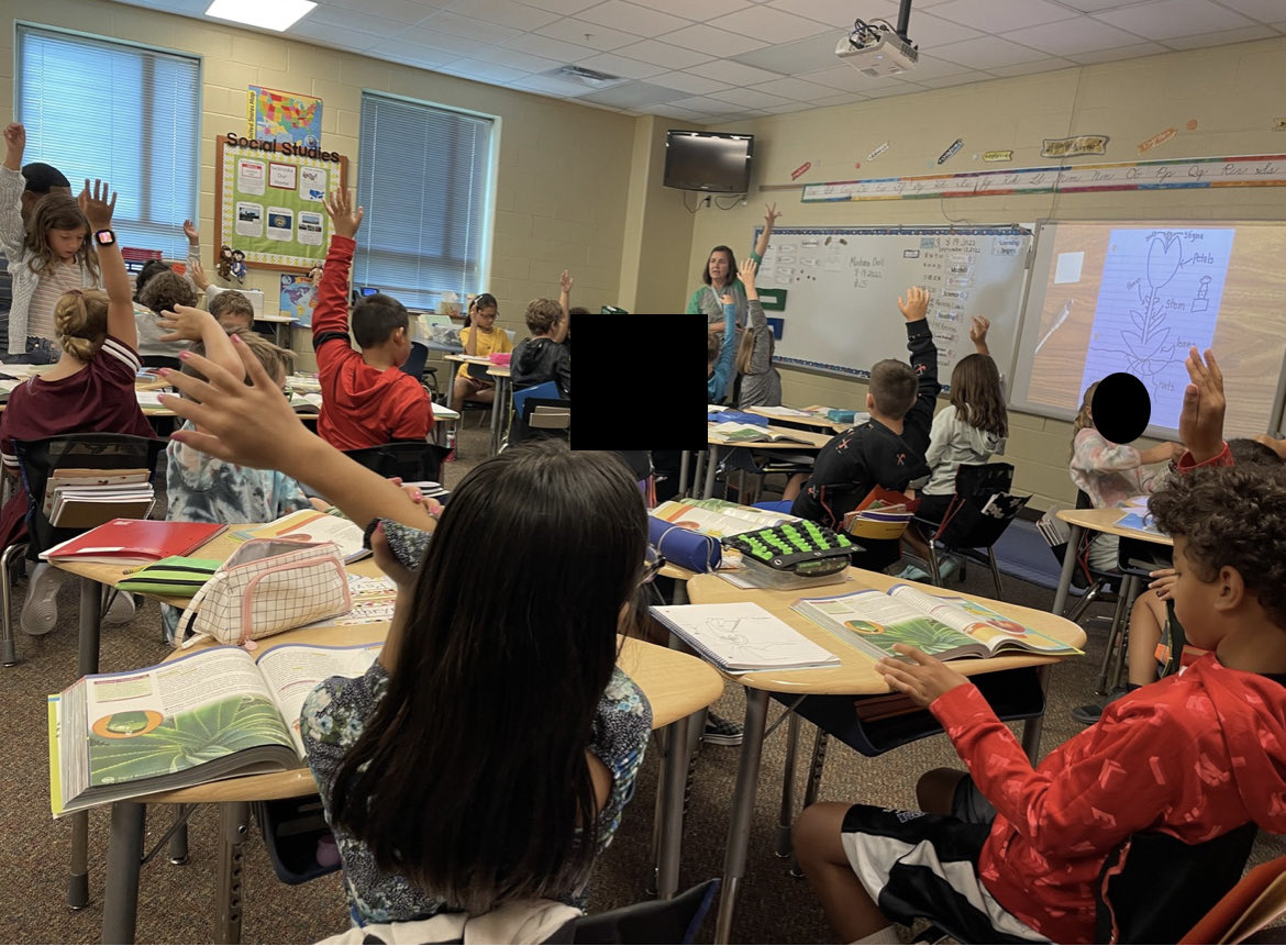 How do you know students are leaning?  When everyone is engaged!  Wow!  Way to go Mrs. Ball!