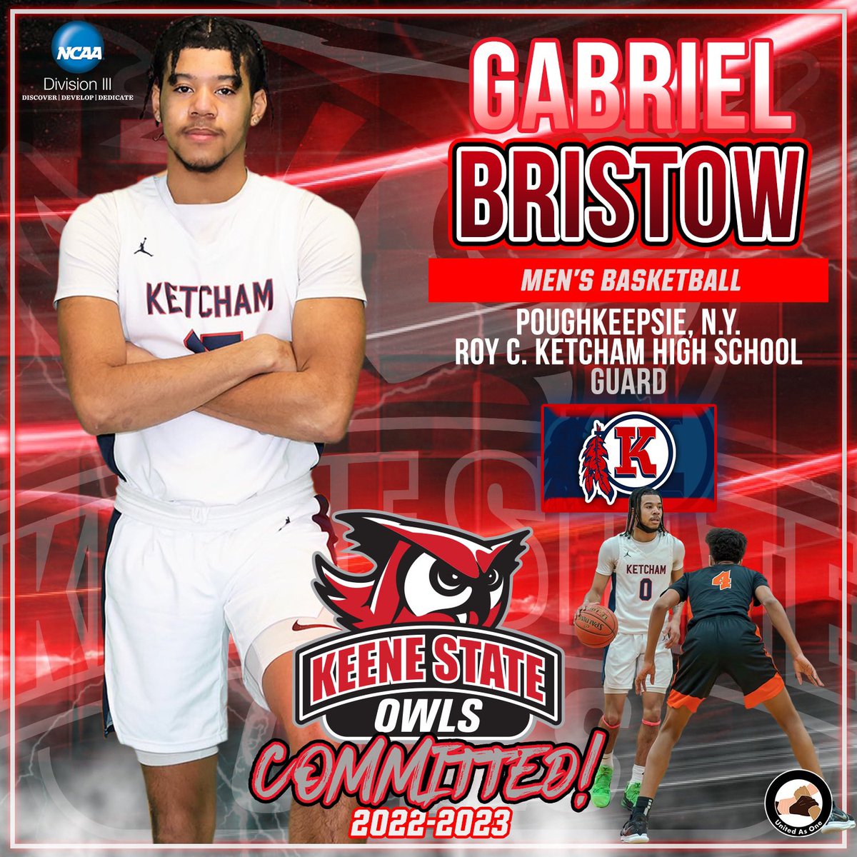KSCBasketball's tweet photo. Today we are excited to introduce the third member of our 2022-2023 class, Gabriel Bristow! Gabe will be an incoming freshman this fall. Welcome to Owl Nation! 🦉🏀
#KSCMBB https://t.co/yAFzsx0S4M