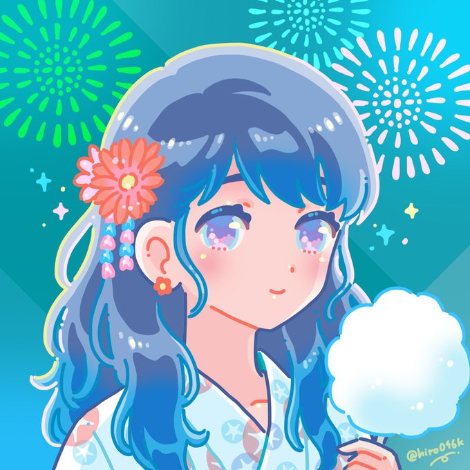 「cotton candy fireworks」 illustration images(Latest)