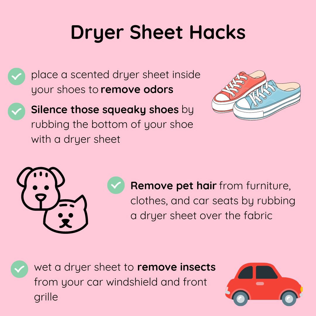 How To Use Dryer Sheets & Dryer Sheet Hacks