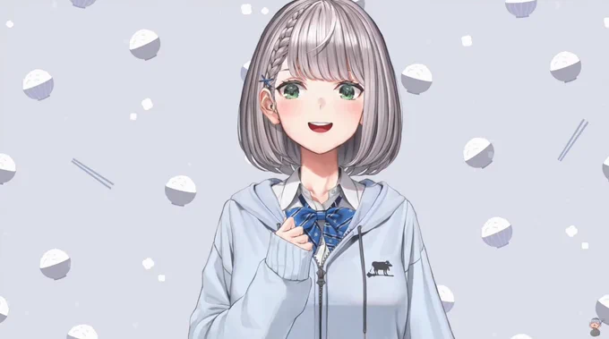 新衣装お披露目め見たの初めてかもwわたお先生のイラストからの制服最高でした!金曜休んでる団長を見たことが無い気がするので少しでも休んでください、、、!#白銀ノエル新衣装2022#ノエルーム 