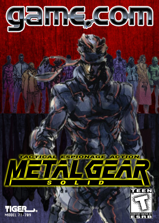 Here's my attempt to recreate the boxart for the unreleased Tiger GameCom version of METAL GEAR SOLID 🐍📦❗️