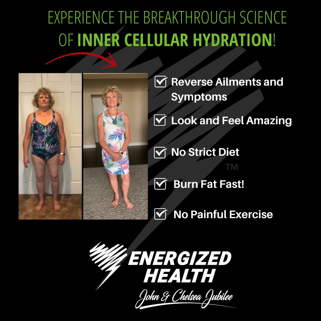 johnjubilee's tweet photo. We help people reverse ailments and diseases, supercharge their energy, turbo boost their immune system, burn fat fast and gain confidence naturally and sustainably by implementing our breakthrough science of inner cellular hydration.
https://t.co/D73fKmw1fH
#johnjubilee https://t.co/ELi1WFndxA