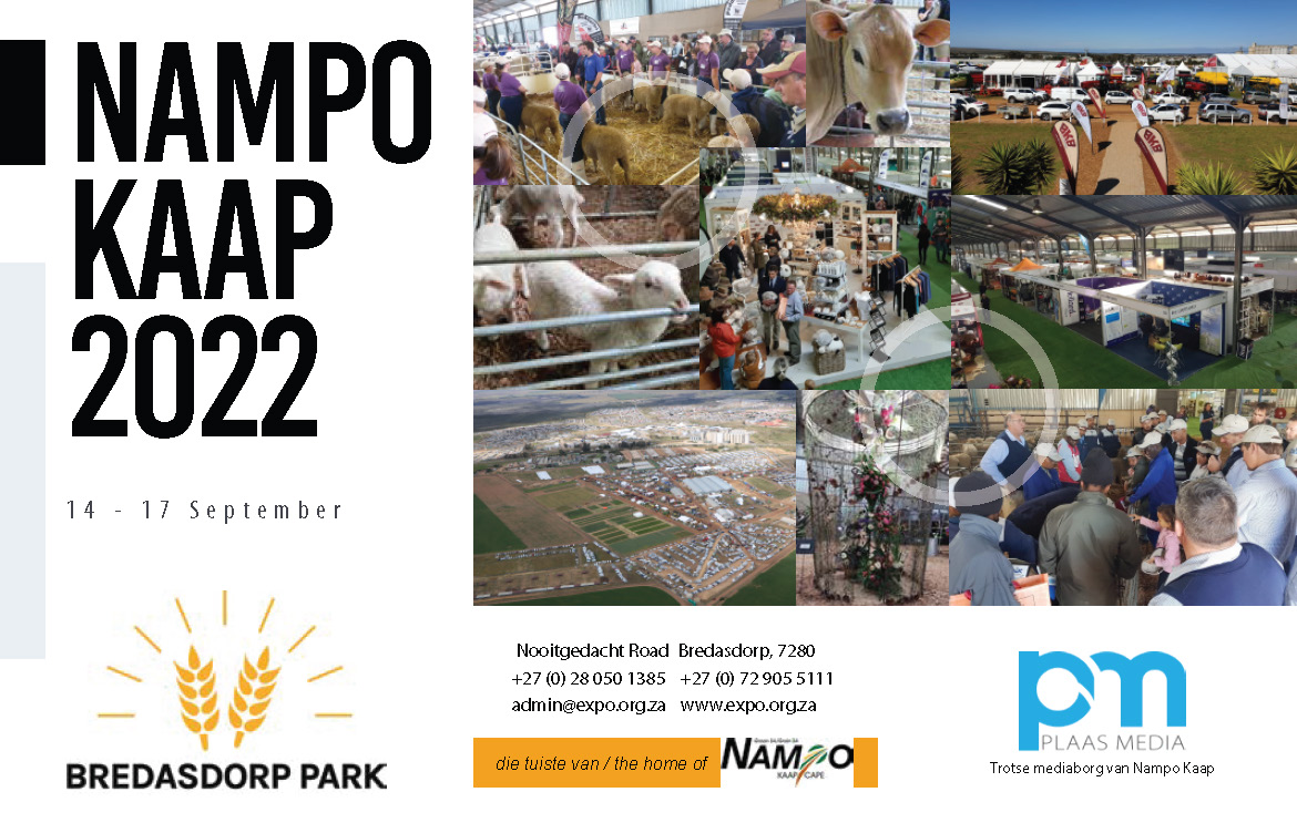 Veeplaas1's tweet photo. #NampoKaap word vanjaar van 14-17 September in Bredasdorp aangebied. #NampoKaap2022 se program sluit verskeie landbou-aktiwiteite in. Lees meer hieroor op @AgriOrbit - https://t.co/atTfluRtun
#PlaasMedia #NampoKaap2022 https://t.co/as85POPgvP