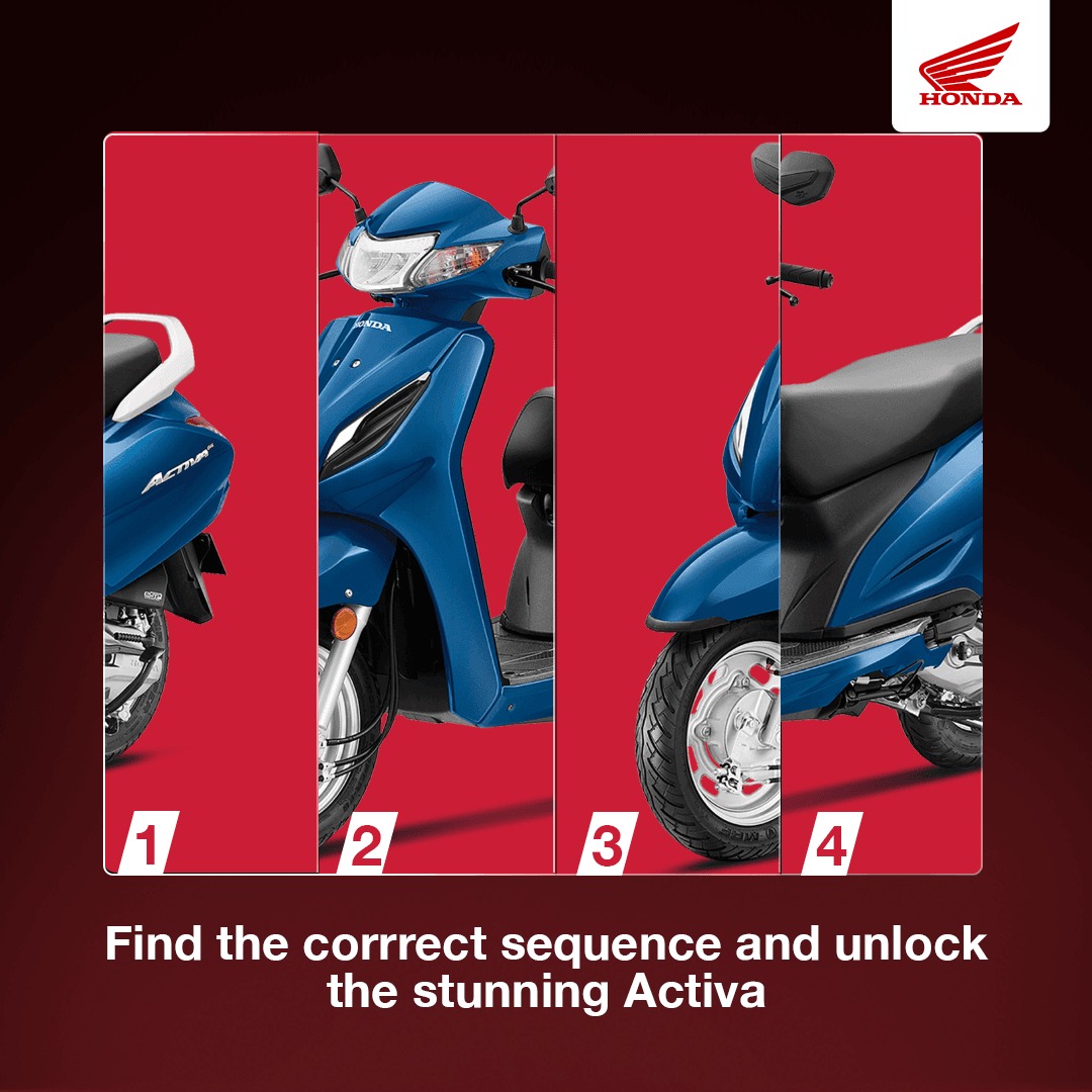 Honda 2 Wheelers On Twitter Tell Us The Correct Sequence In The 