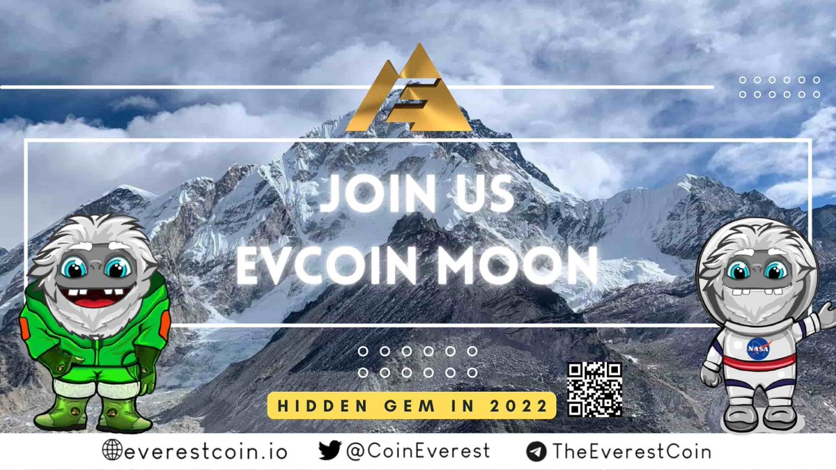 NFTGiveaway2's tweet photo. Crypto is not so hard! Find a real #100xgem that has bottomed out, and ride till the moon! Figured #EverestCoin is that gem!

https://t.co/v5JE5Li2I9

$BNB #Crypto #Cryptocurrency #EverestCoin $BTC $SHIB #Dogechain $Floki #Theter $Ether https://t.co/R3mIs5s6db