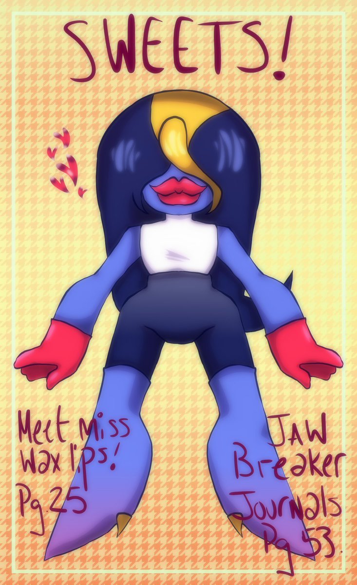 jakthe_jak's tweet image. i made a lady based off of #waxlips #digitalart