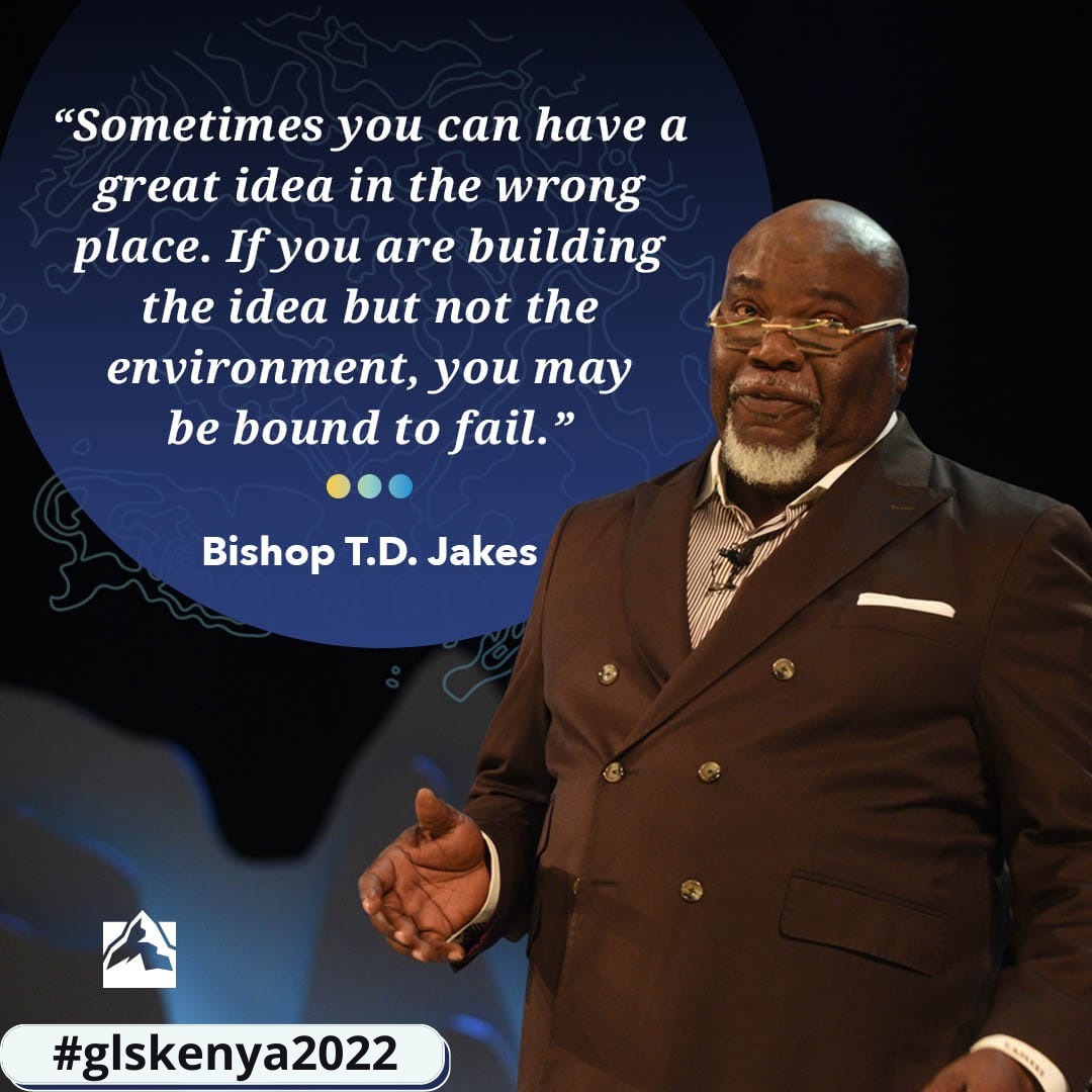 GLSKenya's tweet photo. Is the ENVIRONMENT you are in suitable for the IDEA you are building?
GLS2022 early bird tickets:>https://t.co/TQ5ry1D8Mf
#glskenya2022
#YouHaveInfluence https://t.co/Y4g2kJcEYC