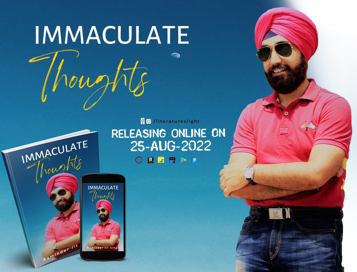literaturelight's tweet photo. #releasingonline on 25th-Aug-2022 | Immaculate Thoughts by Raminder Jit Singh โญ๐๐
- Preview by Author Williamsji Maveli
- Foreword by Author Gurjeet Kour Ghuman
โญโญโญโญโญ
#literatureslight #quotebook #ImmaculateThoughts #quotes #motivationalquotes #lifequotes #lovequotes https://t.co/e5ou9zUgfJ