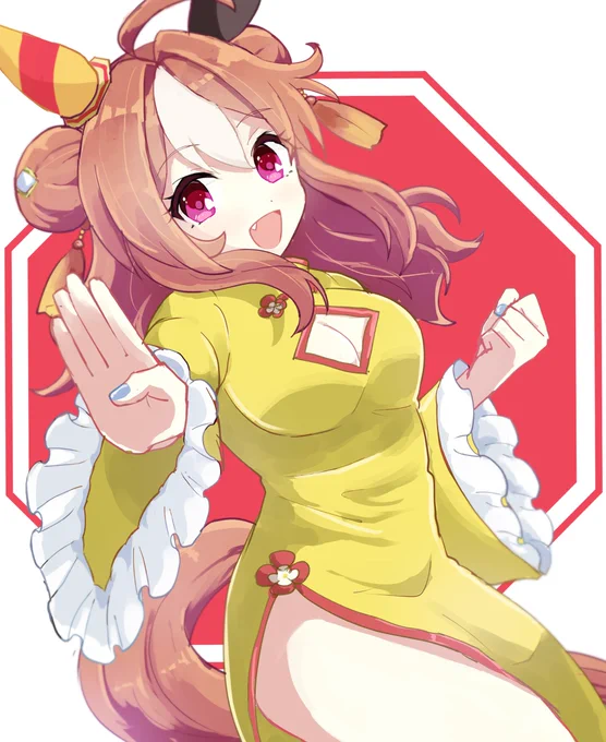 コパノリッキー、チャイナドレス着てほし#ウマ娘 